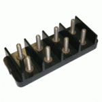 Stud Terminal Block 4 Way 6mm Double